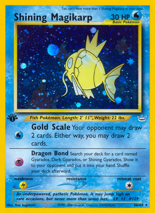 Shining Magikarp (66/64) [Neo Revelation 1st Edition] | Event Horizon Hobbies CA