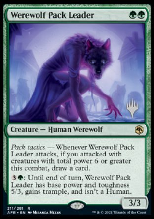 Werewolf Pack Leader (Promo Pack) [Dungeons & Dragons: Adventures in the Forgotten Realms Promos] | Event Horizon Hobbies CA