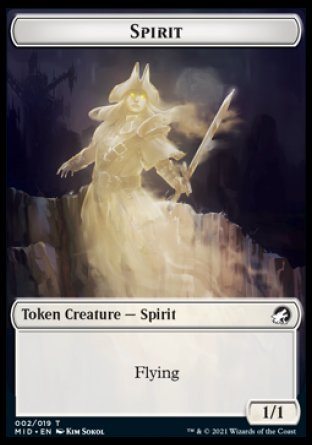 Spirit Token [Innistrad: Midnight Hunt Tokens] | Event Horizon Hobbies CA