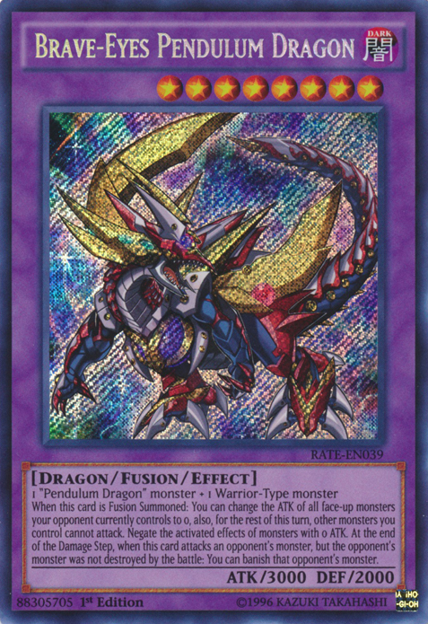 Brave-Eyes Pendulum Dragon [RATE-EN039] Secret Rare | Event Horizon Hobbies CA