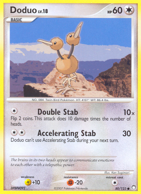 Doduo (80/123) [Diamond & Pearl: Mysterious Treasures] | Event Horizon Hobbies CA