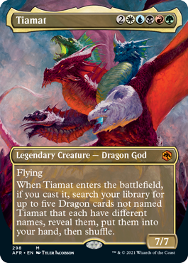 Tiamat (Extended) (Alternative art) [Dungeons & Dragons: Adventures in the Forgotten Realms] | Event Horizon Hobbies CA