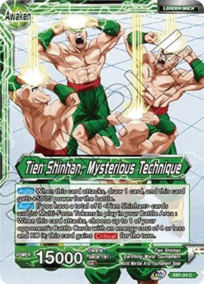 Tien Shinhan // Tien Shinhan, Mysterious Technique (EB1-024) [Battle Evolution Booster] | Event Horizon Hobbies CA