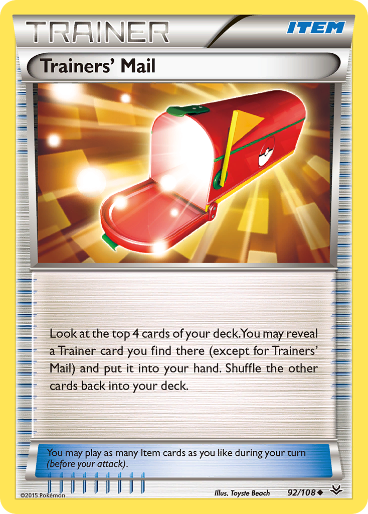 Trainers' Mail (92/108) [XY: Roaring Skies] | Event Horizon Hobbies CA