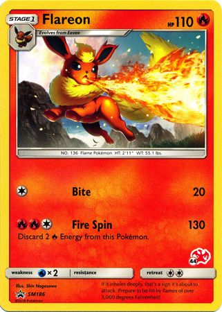 Flareon (SM186) (Charizard Stamp #44) [Battle Academy 2020] | Event Horizon Hobbies CA