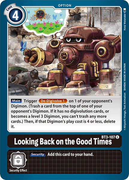 Looking Back on the Good Times [BT3-107] [Release Special Booster Ver.1.0] | Event Horizon Hobbies CA