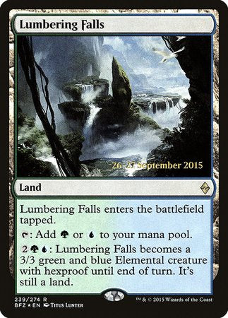 Lumbering Falls [Battle for Zendikar Promos] | Event Horizon Hobbies CA