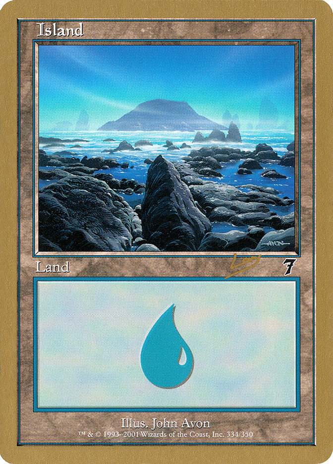 Island (rl334) (Raphael Levy) [World Championship Decks 2002] | Event Horizon Hobbies CA