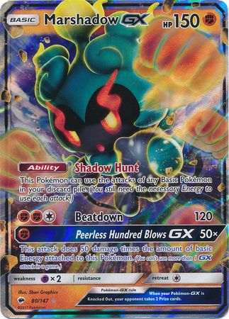 Marshadow GX (80/147) (Jumbo Card) [Sun & Moon: Burning Shadows] | Event Horizon Hobbies CA