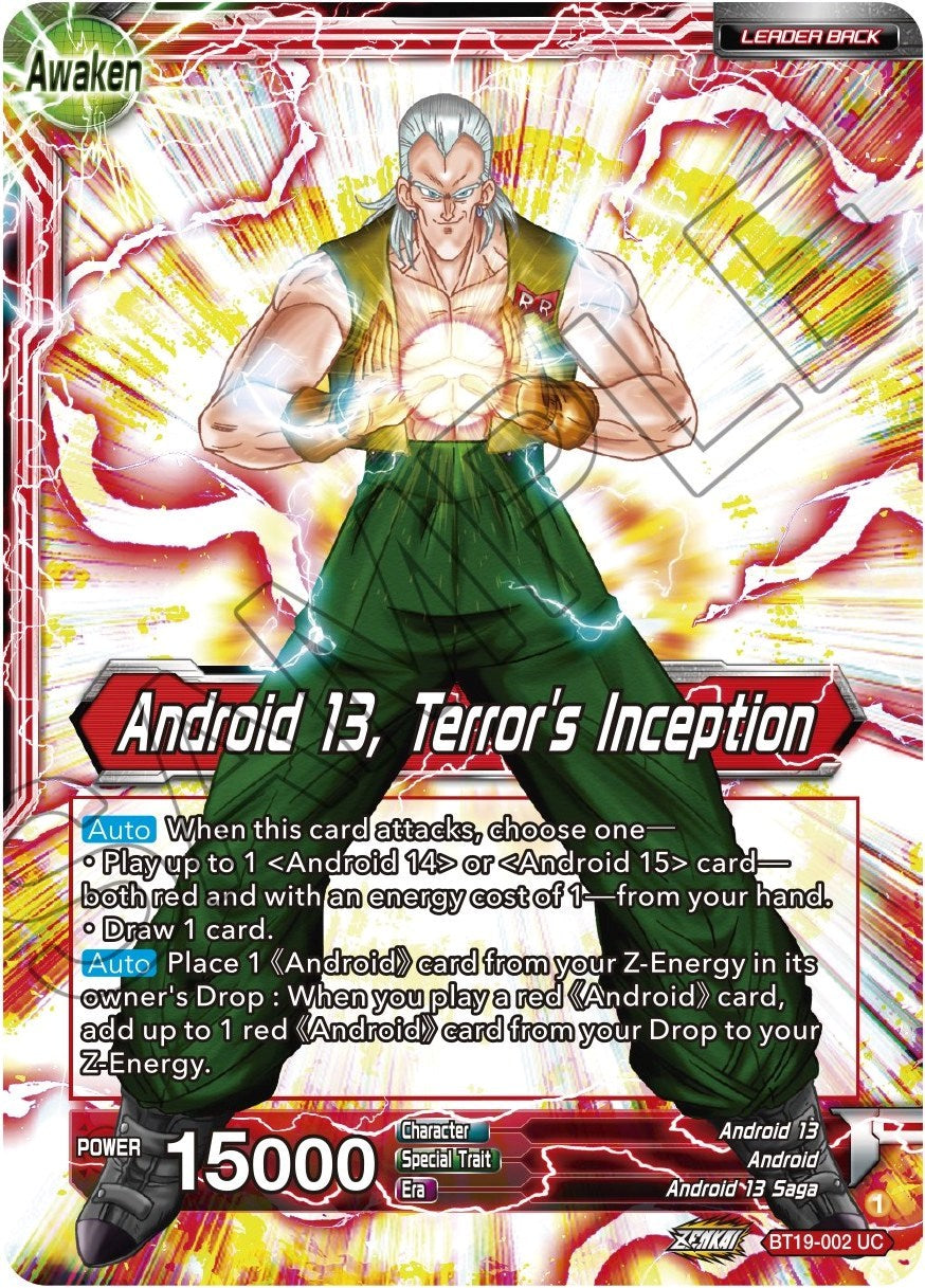 Gero's Supercomputer // Android 13, Terror's Inception (BT19-002) [Fighter's Ambition] | Event Horizon Hobbies CA