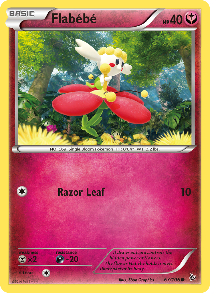 Flabebe (63/106) [XY: Flashfire] | Event Horizon Hobbies CA