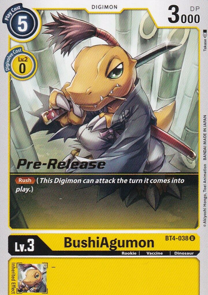 BushiAgumon [BT4-038] [Great Legend Pre-Release Promos] | Event Horizon Hobbies CA