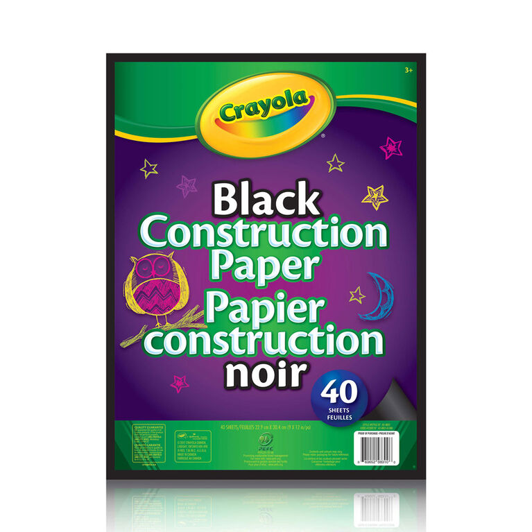 Crayola - Black Construction Paper