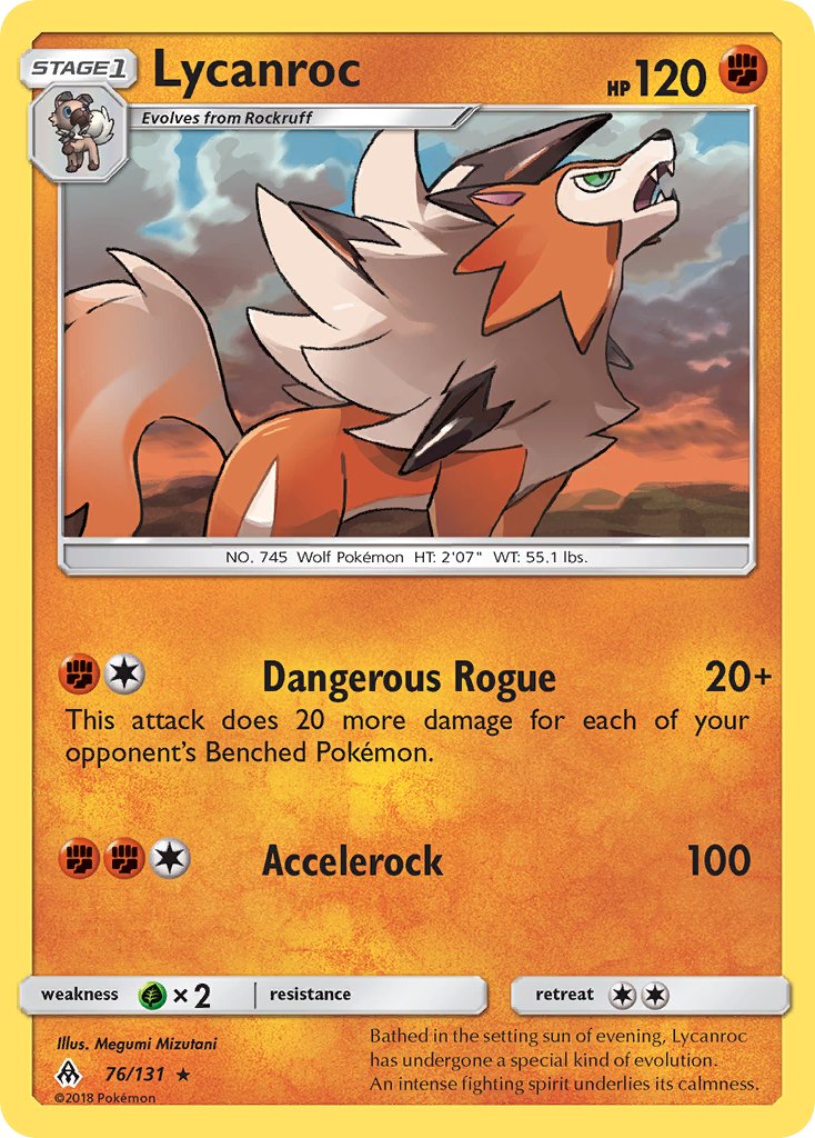 Lycanroc (76/133) (Theme Deck Exclusive) [Sun & Moon: Forbidden Light] | Event Horizon Hobbies CA