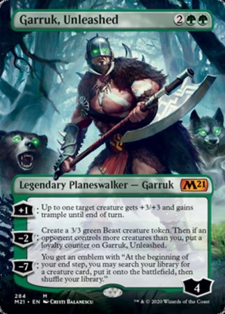 Garruk, Unleashed (Borderless) [Core Set 2021] | Event Horizon Hobbies CA