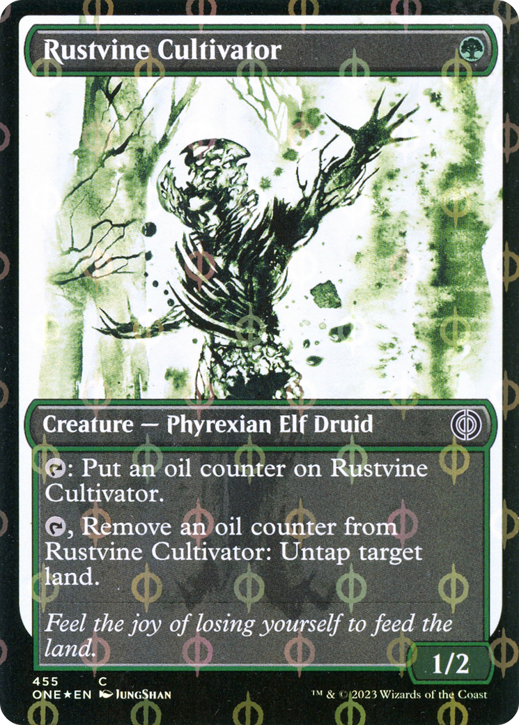 Rustvine Cultivator (Showcase Ichor Step-and-Compleat Foil) [Phyrexia: All Will Be One] | Event Horizon Hobbies CA