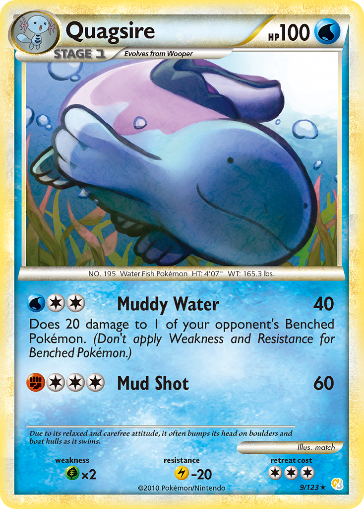 Quagsire (9/123) [HeartGold & SoulSilver: Base Set] | Event Horizon Hobbies CA