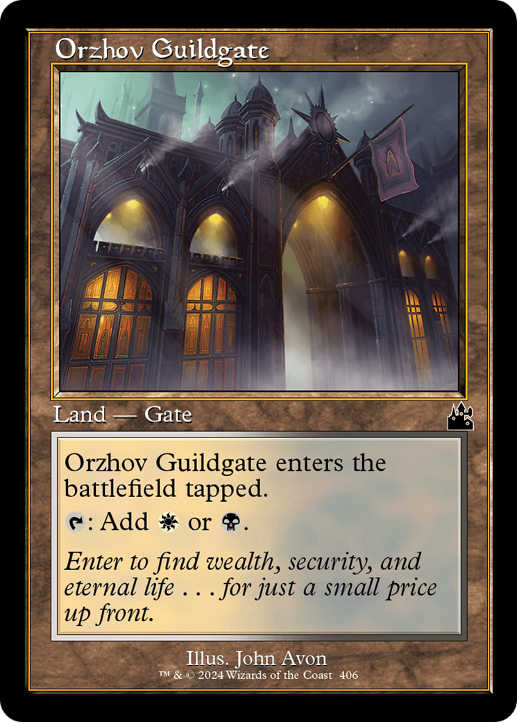 Orzhov Guildgate (Retro Frame) [Ravnica Remastered] | Event Horizon Hobbies CA