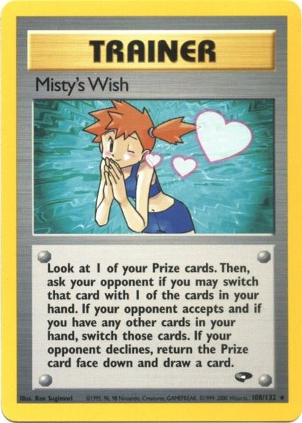 Misty's Wish (108/132) [Gym Challenge Unlimited] | Event Horizon Hobbies CA