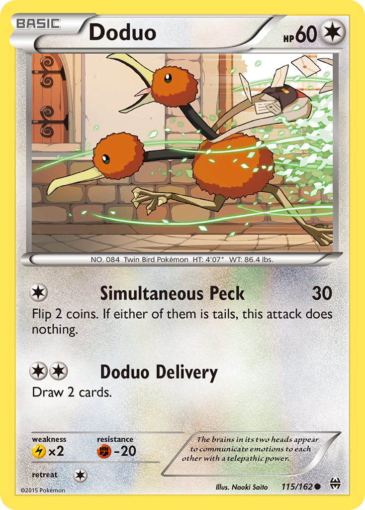 Doduo (115/162) [XY: BREAKthrough] | Event Horizon Hobbies CA