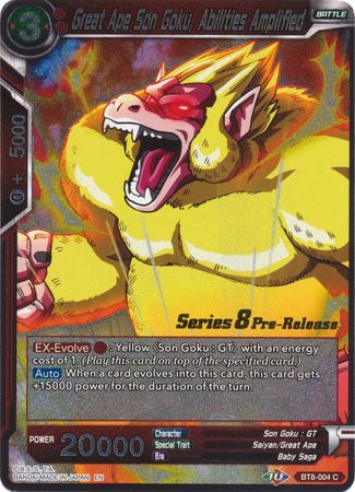 Great Ape Son Goku, Abilities Amplified (BT8-004_PR) [Malicious Machinations Prerelease Promos] | Event Horizon Hobbies CA