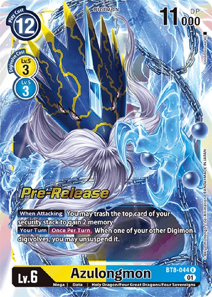 Azulongmon [BT8-044] [New Awakening Pre-Release Cards] | Event Horizon Hobbies CA