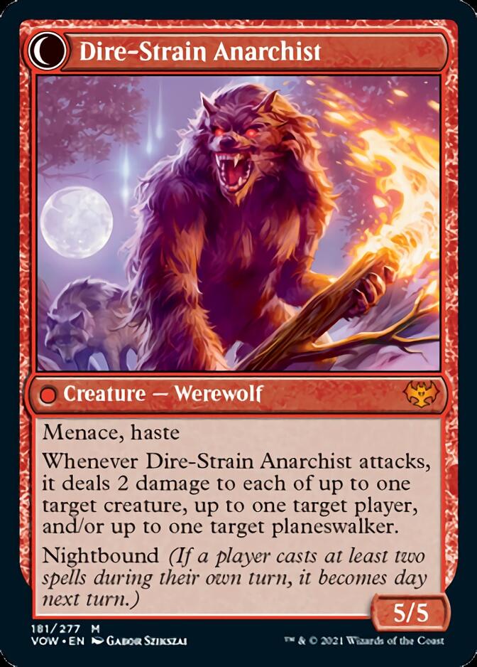 Volatile Arsonist // Dire-Strain Anarchist [Innistrad: Crimson Vow] | Event Horizon Hobbies CA