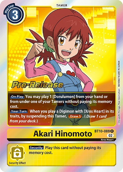 Akari Hinomoto [BT10-089] [Xros Encounter Pre-Release Cards] | Event Horizon Hobbies CA