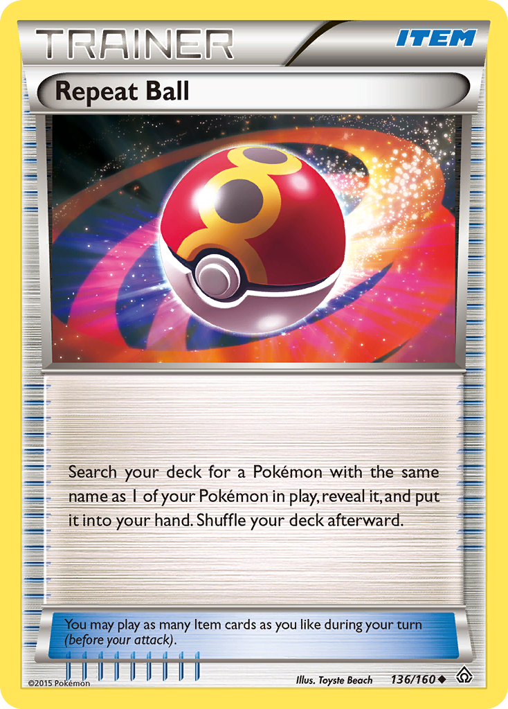 Repeat Ball (136/160) [XY: Primal Clash] | Event Horizon Hobbies CA