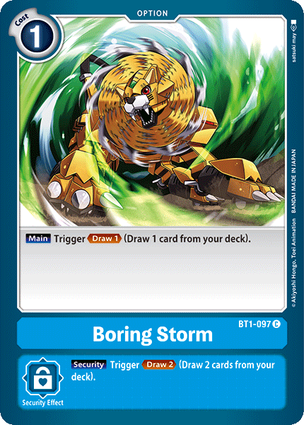 Boring Storm [BT1-097] [Release Special Booster Ver.1.0] | Event Horizon Hobbies CA