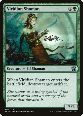 Viridian Shaman [Duel Decks: Elves vs. Inventors] | Event Horizon Hobbies CA