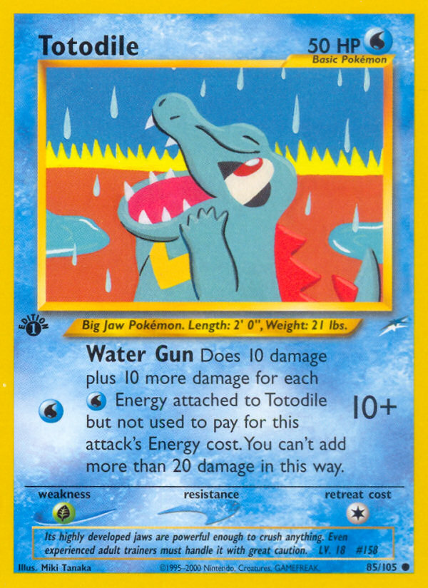 Totodile (85/105) [Neo Destiny 1st Edition] | Event Horizon Hobbies CA