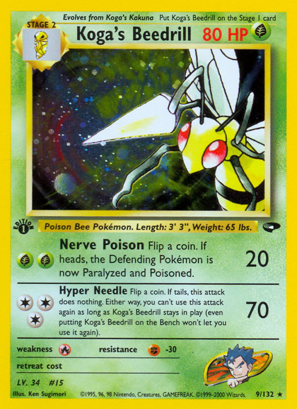 Koga's Beedrill (9/132) [Gym Challenge 1st Edition] | Event Horizon Hobbies CA