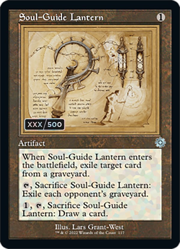 Soul-Guide Lantern (Retro Schematic) (Serial Numbered) [The Brothers' War Retro Artifacts] | Event Horizon Hobbies CA