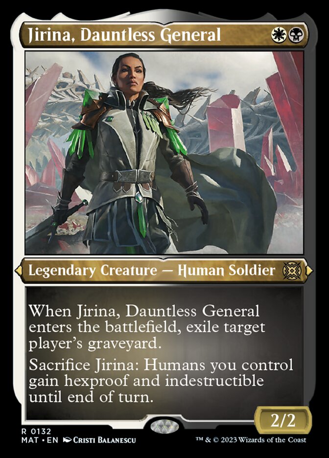 Jirina, Dauntless General (Foil Etched) [March of the Machine: The Aftermath] | Event Horizon Hobbies CA