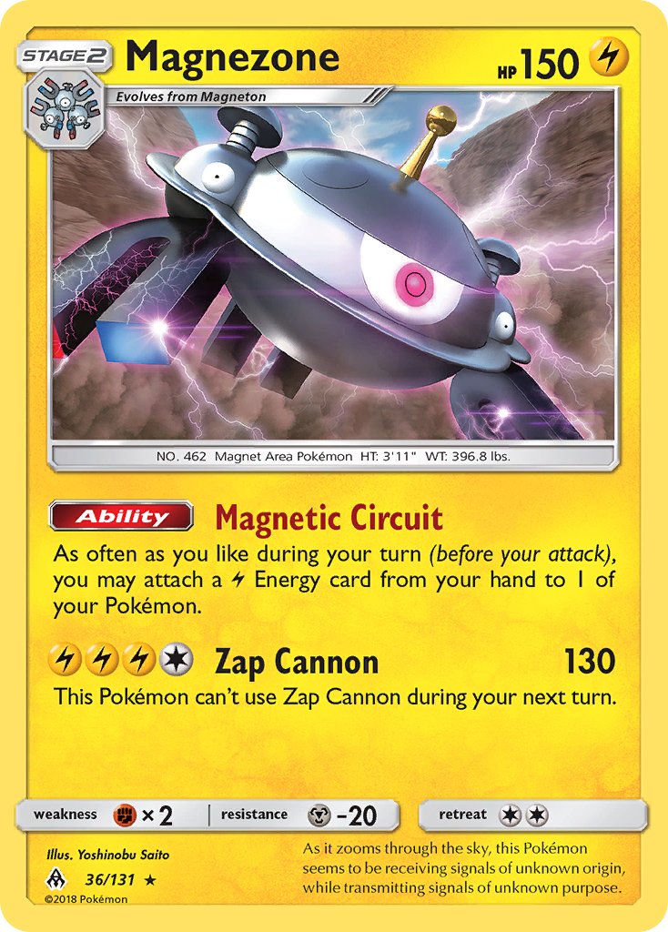 Magnezone (36/131) (Prerelease Kit Exclusive) (Theme Deck Exclusive) [Sun & Moon: Forbidden Light] | Event Horizon Hobbies CA