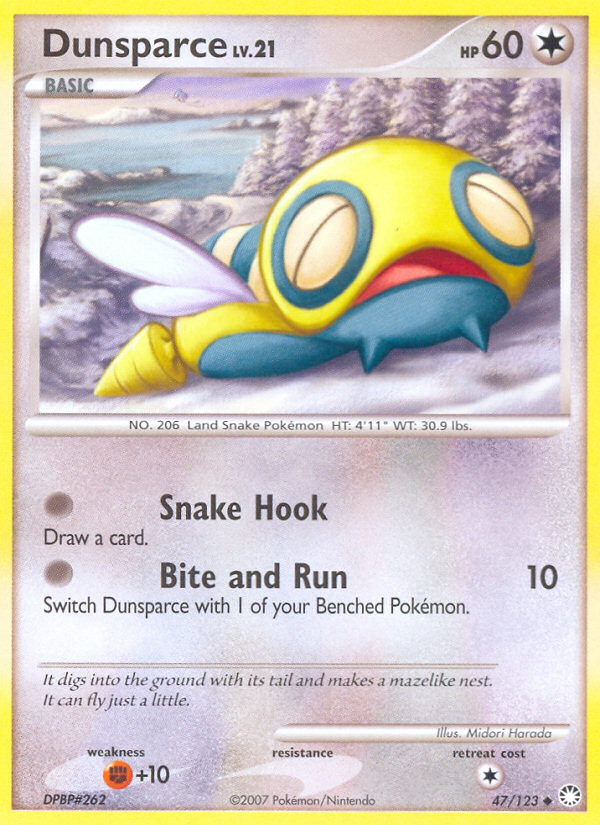 Dunsparce (47/123) [Diamond & Pearl: Mysterious Treasures] | Event Horizon Hobbies CA