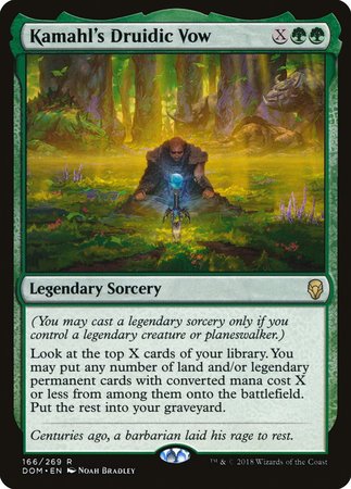 Kamahl's Druidic Vow [Dominaria] | Event Horizon Hobbies CA