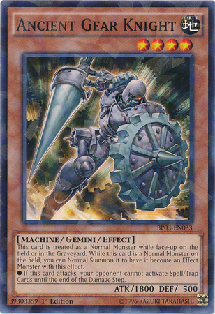 Ancient Gear Knight [BP03-EN033] Shatterfoil Rare | Event Horizon Hobbies CA