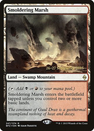 Smoldering Marsh [Battle for Zendikar Promos] | Event Horizon Hobbies CA