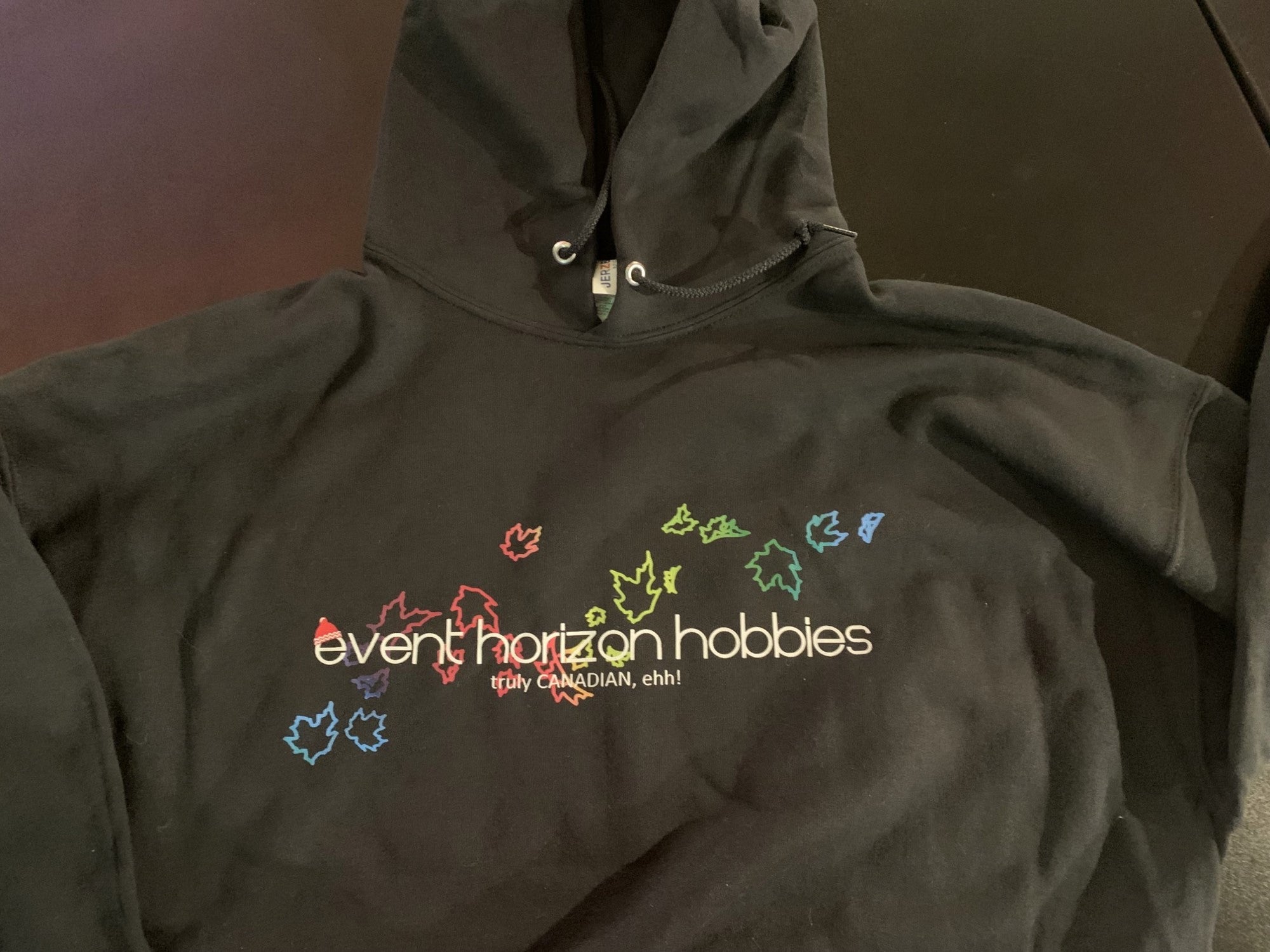 EHH - Hoodies - Black with Neon Logo | Event Horizon Hobbies CA