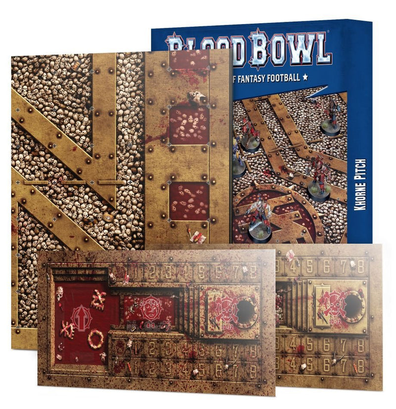 Blood Bowl - Khorne Pitch Double-Sided Pitch & Dugout