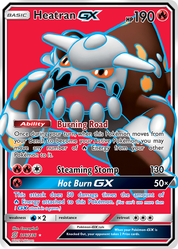 Heatran GX (216/236) [Sun & Moon: Unified Minds] | Event Horizon Hobbies CA