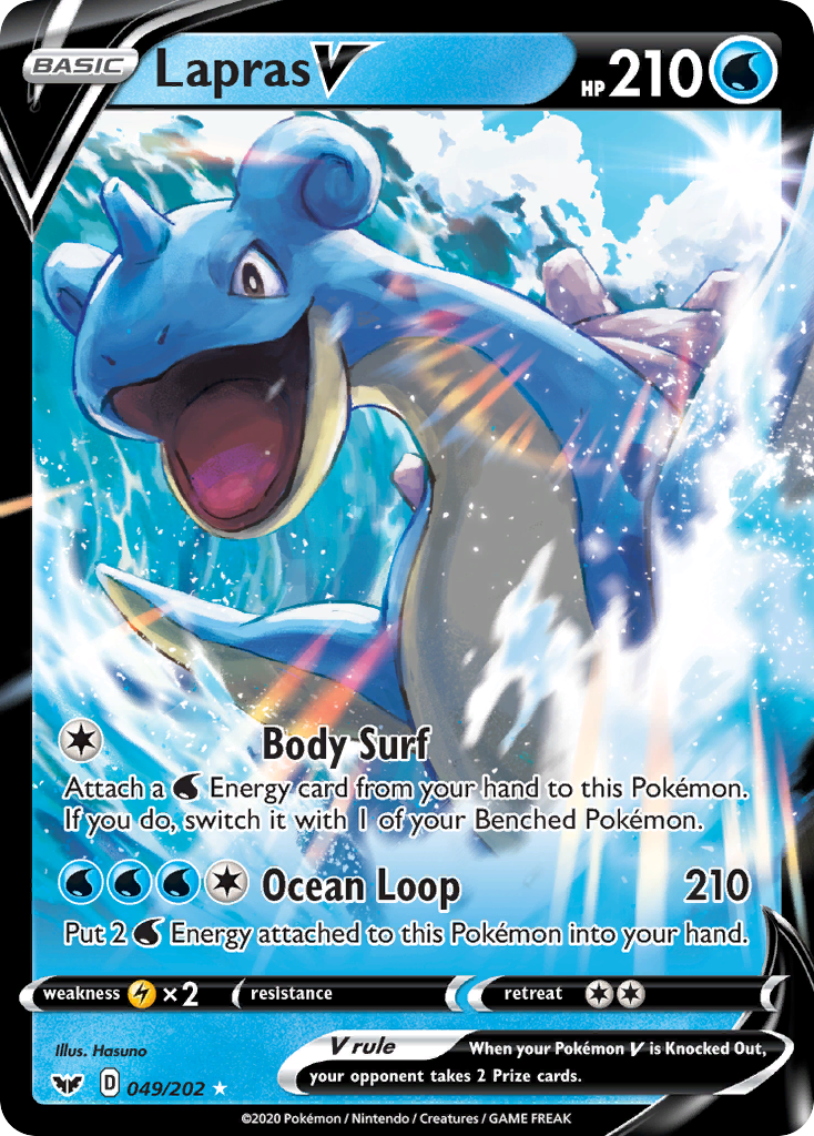 Lapras V (049/202) [Sword & Shield: Base Set] | Event Horizon Hobbies CA