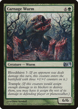 Carnage Wurm [Magic 2012] | Event Horizon Hobbies CA