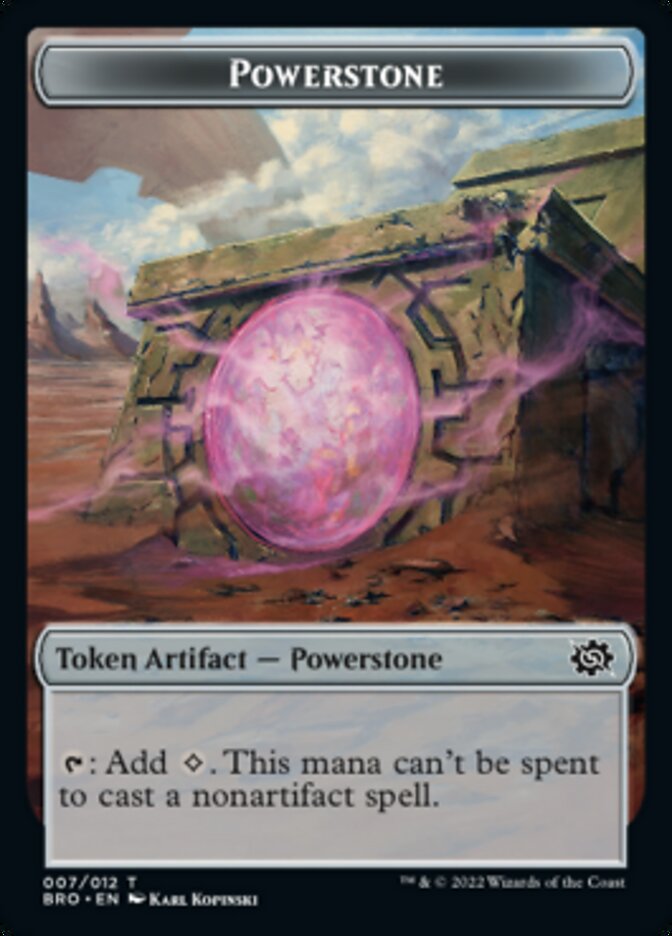 Powerstone // Elemental Double-Sided Token [The Brothers' War Tokens] | Event Horizon Hobbies CA