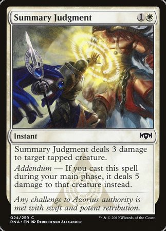 Summary Judgment [Ravnica Allegiance] | Event Horizon Hobbies CA