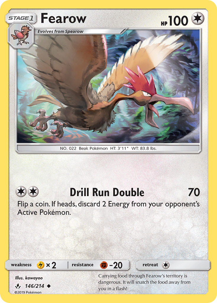 Fearow (146/214) [Sun & Moon: Unbroken Bonds] | Event Horizon Hobbies CA