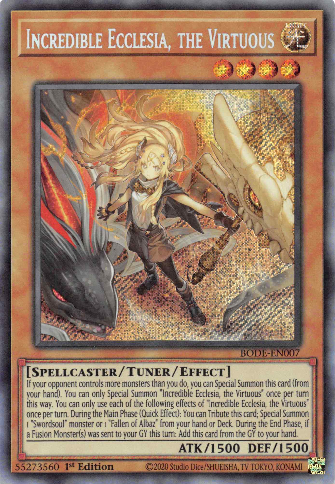 Incredible Ecclesia, the Virtuous [BODE-EN007] Secret Rare | Event Horizon Hobbies CA