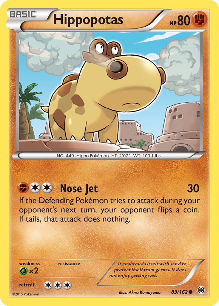 Hippopotas (83/162) [XY: BREAKthrough] | Event Horizon Hobbies CA